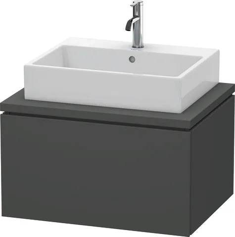 Duravit Waschtischunterschrank wandhängend „L-Cube“ 72 × 40 × 54,7 cm Graphit Matt Duravit Waschtischunterschrank wandhängend „L-Cube“ 72 × 40 × 54,7 cm Graphit Matt