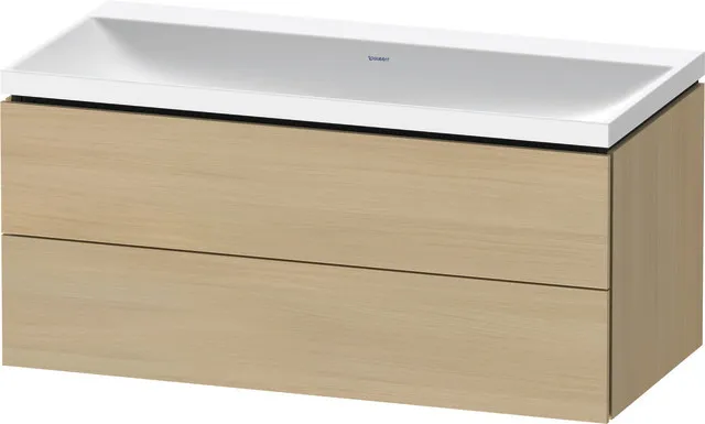 Duravit Möbelset c-shaped Set wandhängend wandhängend „L-Cube“ 100 × 48 × 48 cm Mediterrane Eiche