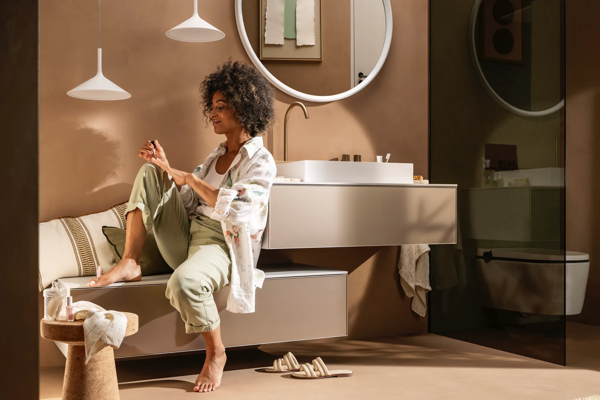 Hansgrohe Xevolos E Sideboard Sandbeige Matt Hansgrohe Xevolos E Sideboard Sandbeige Matt