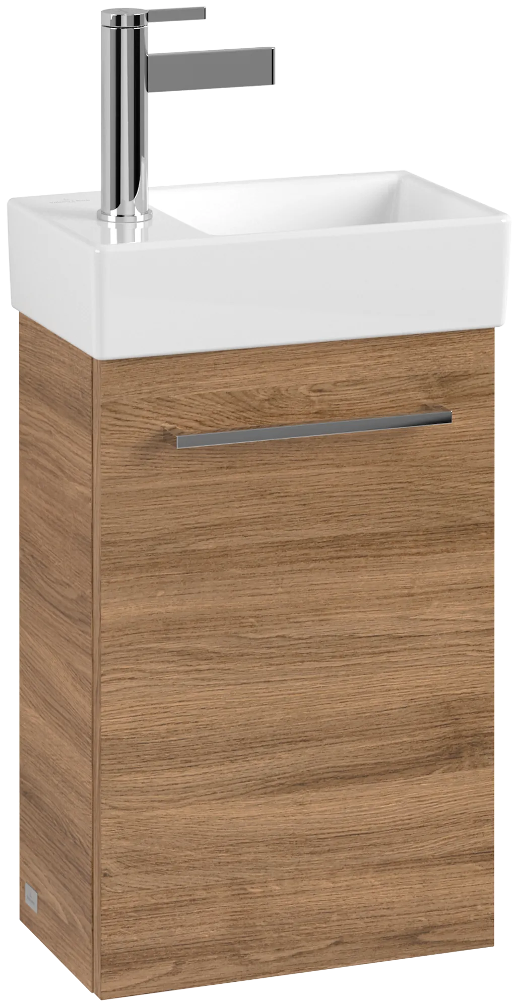 Villeroy & Boch Waschtischunterschrank mit Tür „Avento“ für Schrankwaschtisch 34 × 51,4 × 20,2 × 20,2 cm in #Farbe#, Kansas Oak,, Anschlag rechts, Soft Closing, 1 Tür