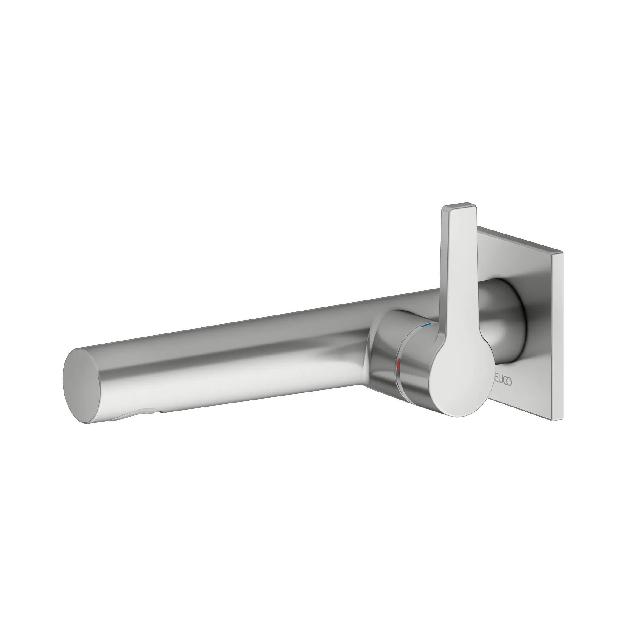 KEUCO EDITION 11 Einhebel-Waschtischmischer Unterputz 1 Loch für Wandmontage Ausladung 197 mm Edelstahl-finish