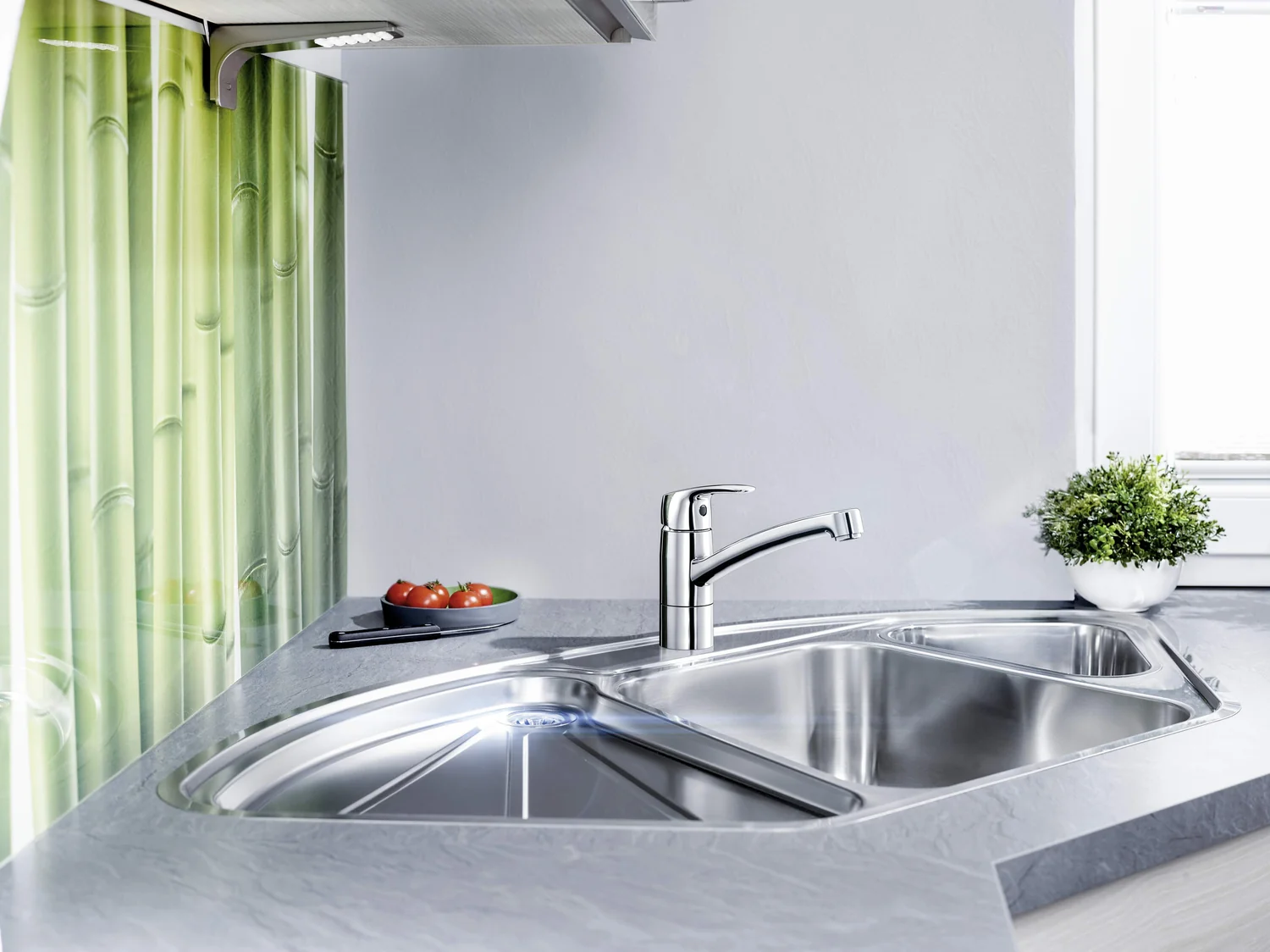 HansaPINTO Küchenarmatur HansaPINTO 2017, Einhebelmischer, Niederdruck, Chrom, DN15