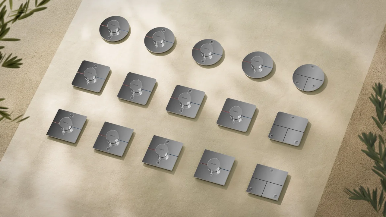 Hansgrohe ShowerSelect Comfort E Thermostat Unterputz, Chrom, 1 Verbraucher + zusätzlicher Abgang, einfache Installation mit vormontiertem Funktionsblock