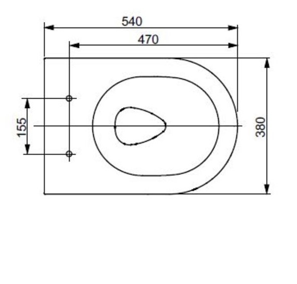 Toto Wand-Tiefspül-WC randlos „GP“ 380 × 335 × 540 mm in weiß Toto Wand-Tiefspül-WC randlos „GP“ 380 × 335 × 540 mm in weiß