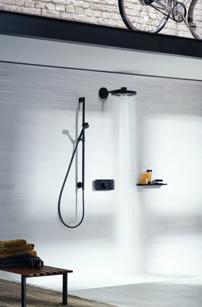 Hansgrohe AXOR One Thermostatmodul Unterputz, 3 Verbraucher, mattschwarz