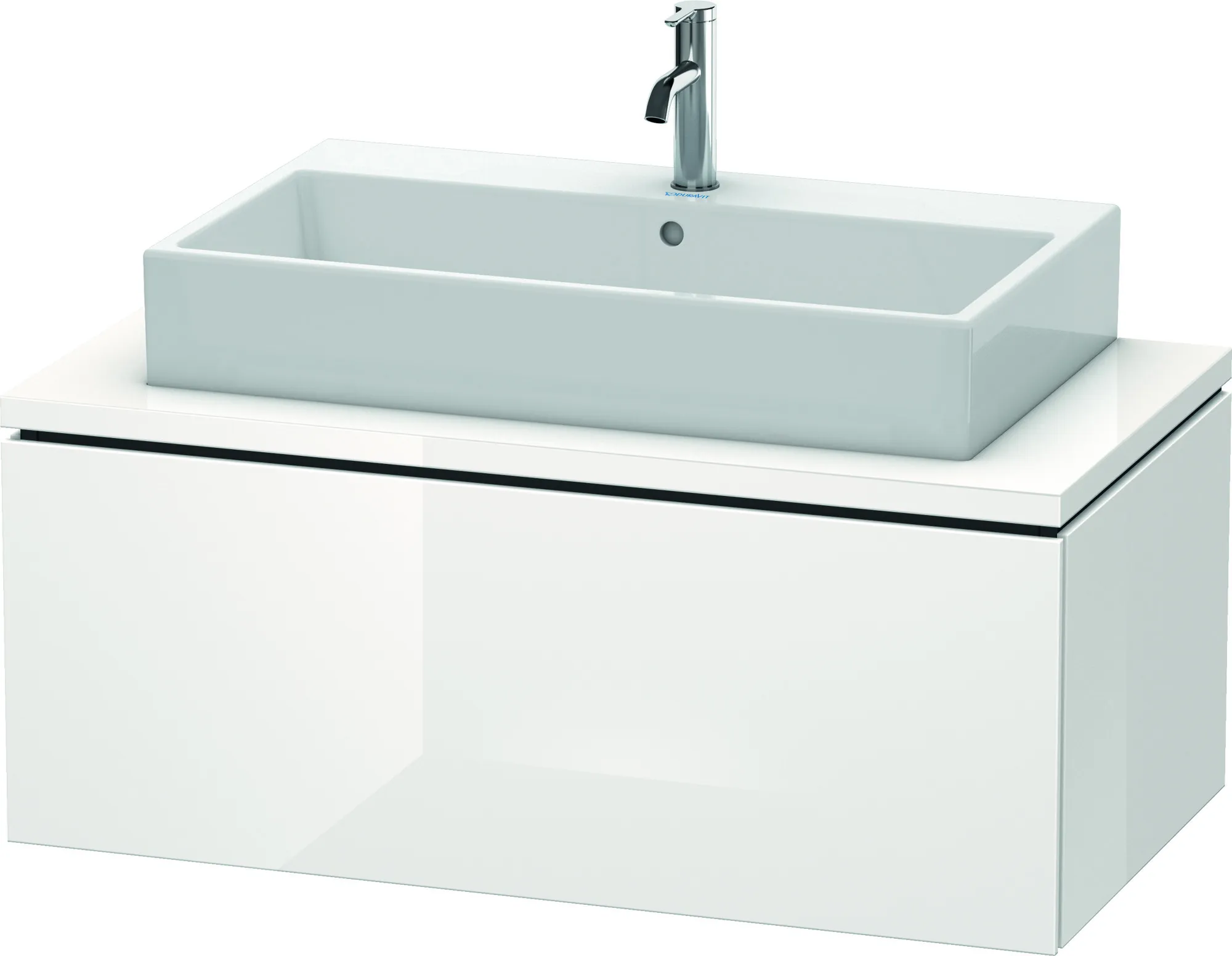 Duravit Waschtischunterschrank wandhängend „L-Cube“ 102 × 40 × 54,7 cm Weiß Hochglanz Duravit Waschtischunterschrank wandhängend „L-Cube“ 102 × 40 × 54,7 cm Weiß Hochglanz