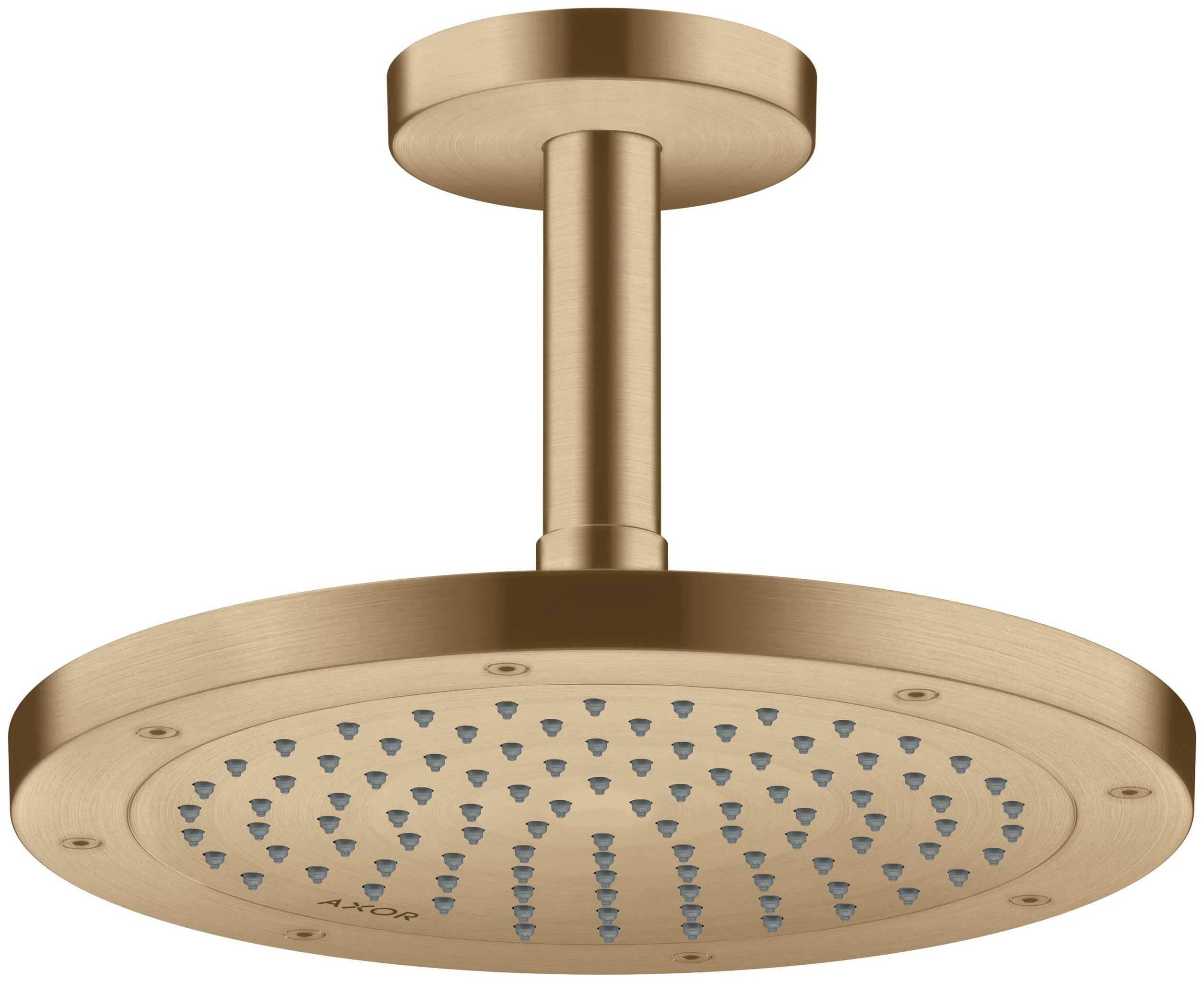 Hansgrohe AXOR ShowerSolutions Kopfbrause 245 1jet Brushed Bronze, 245 mm, verstellbarer Winkel, abnehmbar zur Reinigung, G 1/2 Anschluss Hansgrohe AXOR ShowerSolutions Kopfbrause 245 1jet Brushed Bronze, 245 mm, verstellbarer Winkel, abnehmbar zur Reinigung, G 1/2 Anschluss