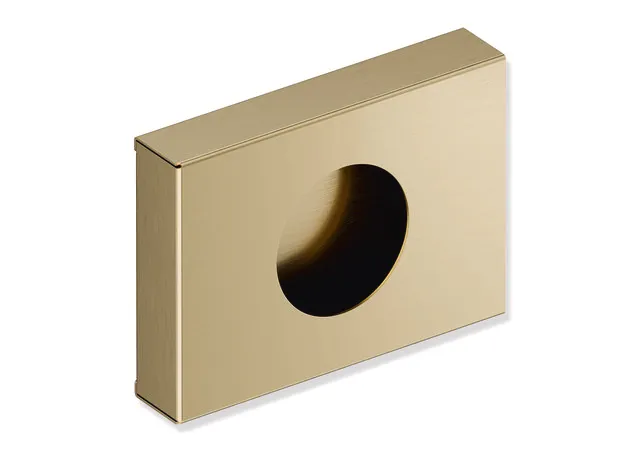 Hygienebeutelspender, Edelstahl, PVD, Breite 136 mm, Höhe 98 mm, Tiefe 27,5 mm, Wandmontage., in Farbe CK (messing glänzend) Hygienebeutelspender, Edelstahl, PVD, Breite 136 mm, Höhe 98 mm, Tiefe 27,5 mm, Wandmontage., in Farbe CK (messing glänzend)