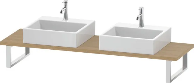 Duravit Konsole „DuraStyle“, links und rechts Ausschnitte: 2 / Farbe: Eiche Natur / Größe: 80 × 48 × 3 cm Duravit Konsole „DuraStyle“, links und rechts Ausschnitte: 2 / Farbe: Eiche Natur / Größe: 80 × 48 × 3 cm