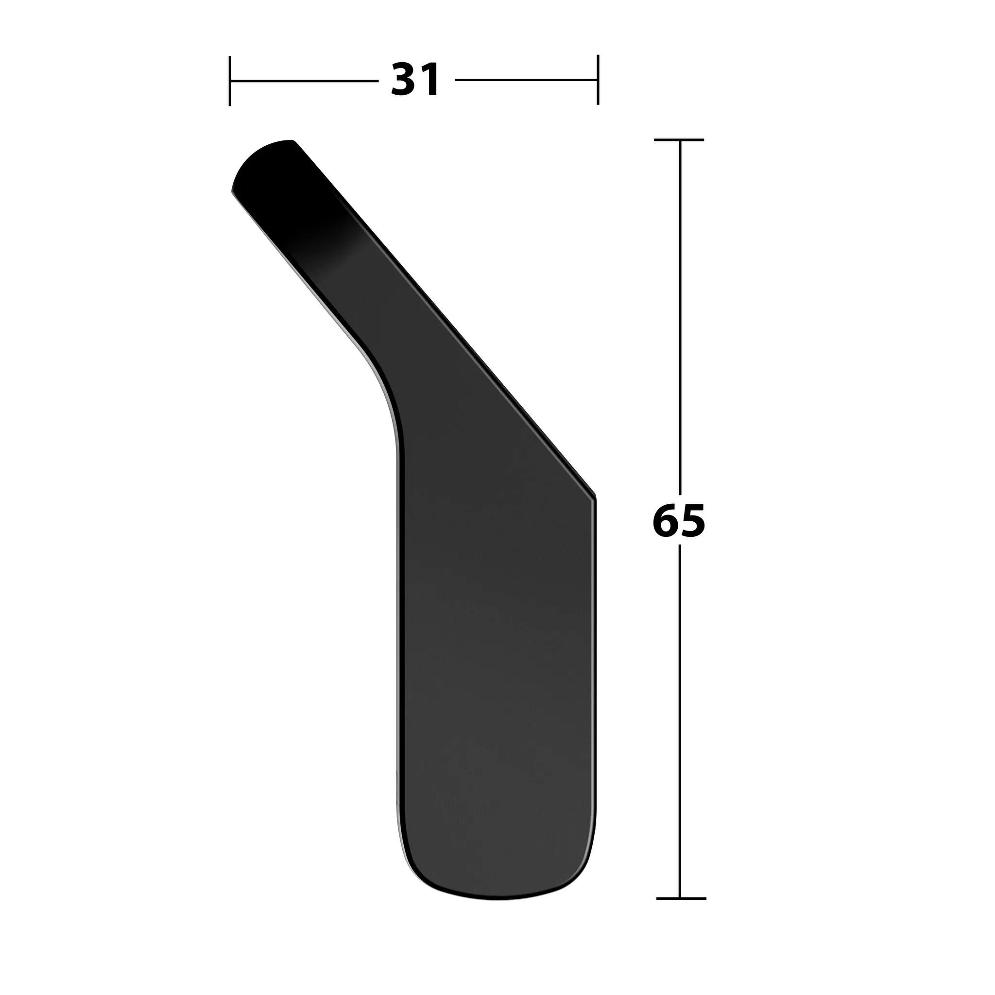 KEUCO AVENO Handtuchhaken schwarz matt
