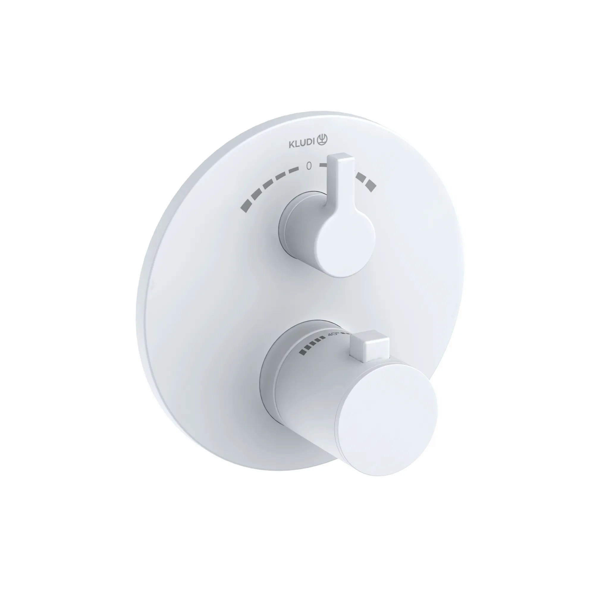 Kludi NOVA FONTE Feinbau-Set, Unterputz-Wanne-Brause-Thermostat-Armatur, mattweiß, für Kludi SLIM.BOXX Unterputzkörper 88022, Wandmontage Kludi NOVA FONTE Feinbau-Set, Unterputz-Wanne-Brause-Thermostat-Armatur, mattweiß, für Kludi SLIM.BOXX Unterputzkörper 88022, Wandmontage