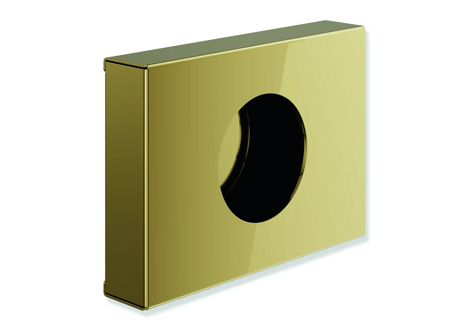HEWI Hygienebeutelspender System 900, Edelstahl PVD, 136 x 98 x 27,5 mm, Gold glänzend, Wandmontage