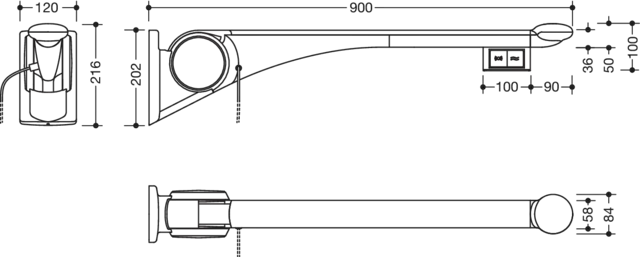 HEWI Stützklappgriff „Serie 802 LifeSystem“ HEWI Stützklappgriff „Serie 802 LifeSystem“