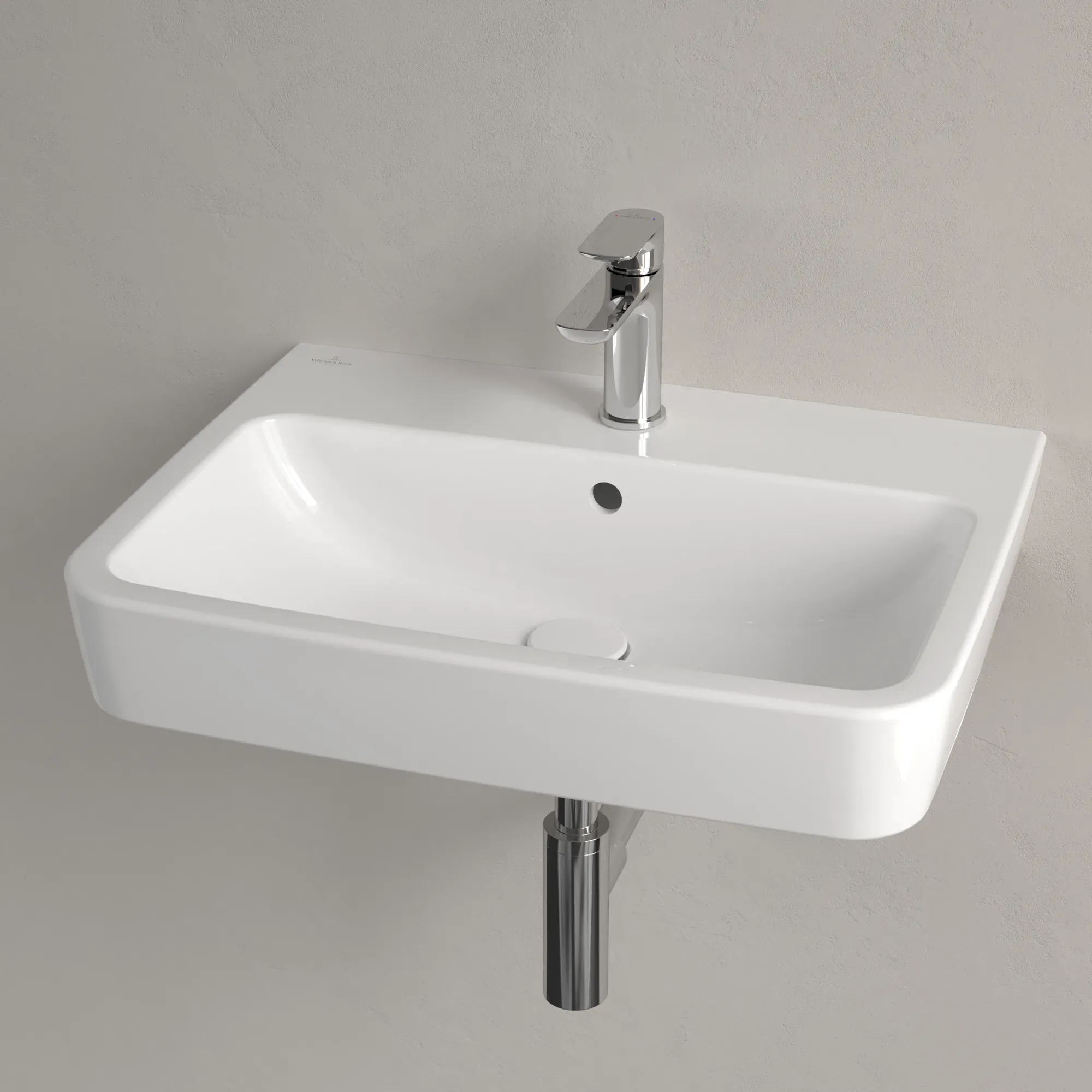 Villeroy & Boch Einbau-/Aufsatz Wandwaschtisch geschliffen „O.novo“ 600 × 460 × 175 mm, für Becken mittig, mit Hahnlochbohrung, Hahnlochposition mittig in Weiß Alpin Villeroy & Boch Einbau-/Aufsatz Wandwaschtisch geschliffen „O.novo“ 600 × 460 × 175 mm, für Becken mittig, mit Hahnlochbohrung, Hahnlochposition mittig in Weiß Alpin