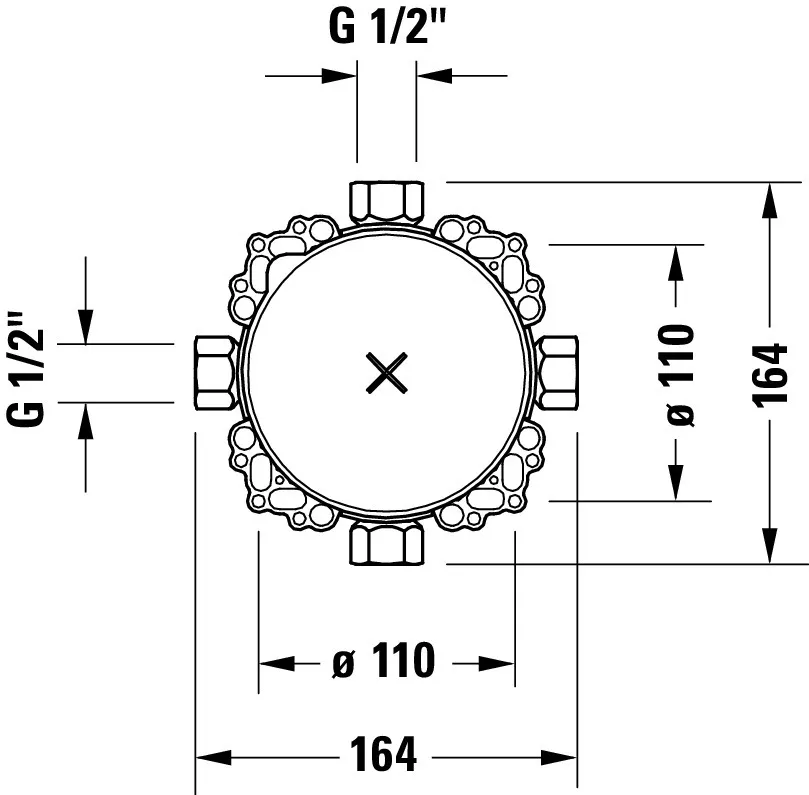 Duravit Unterputz-Armatur „Zubehör Armaturen“ Duravit Unterputz-Armatur „Zubehör Armaturen“