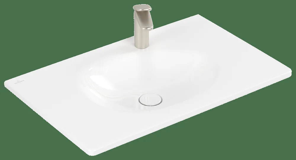 Villeroy & Boch Antao Schrankwaschtisch TitanCeram 800x500mm Rechteck 1HL. o. ÜL. Weiß Alpin CeramicPlus
