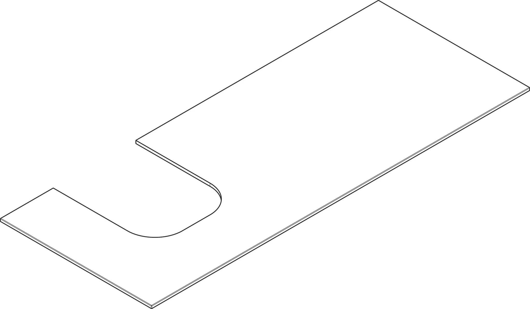 Hansgrohe Xevolos E Möbel, Konsole 1370⁄550 links geschliffen, Mattweiß Hansgrohe Xevolos E Möbel, Konsole 1370⁄550 links geschliffen, Mattweiß