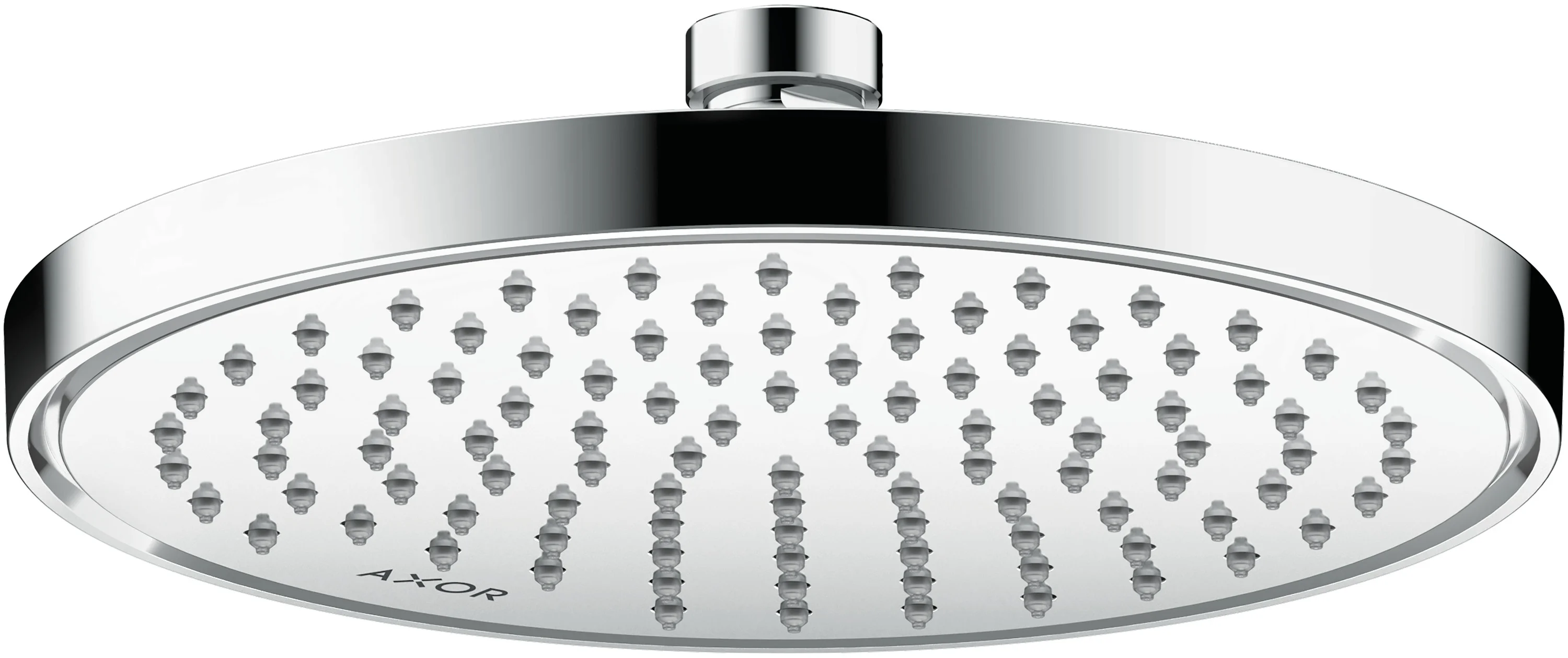 Hansgrohe AXOR ShowerSolutions Kopfbrause 220 1jet EcoSmart+ Chrom, 220 mm, verstellbarer Winkel, abnehmbar zur Reinigung, für Durchlauferhitzer geeignet