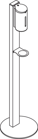 HEWI Desinfektionsspender 32 cm