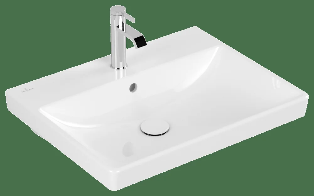 Villeroy & Boch Avento Waschbecken 600x470mm Rechteck 1HL. mit Überlauf Weiß Alpin Villeroy & Boch Avento Waschbecken 600x470mm Rechteck 1HL. mit Überlauf Weiß Alpin