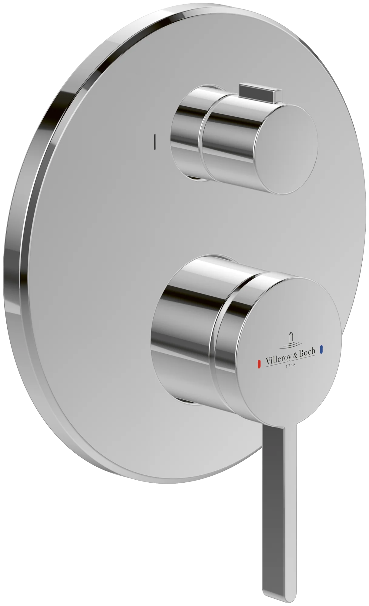 Villeroy & Boch Duscharmatur Dawn TVS106006000 Chrom, Unterputz-Einhebel-Armatur, Höhe 215 mm, Breite 172 mm, Länge 180 mm