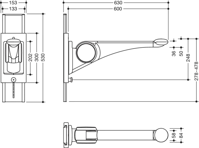 HEWI Stützklappgriff „Serie 802 LifeSystem“ HEWI Stützklappgriff „Serie 802 LifeSystem“