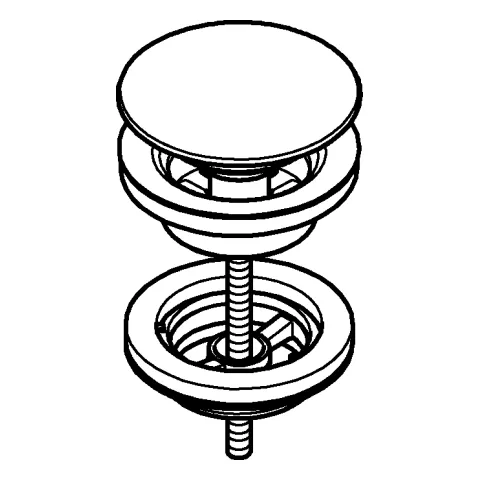 Grohe Ablaufgarnitur 65807 moon white Grohe Ablaufgarnitur 65807 moon white