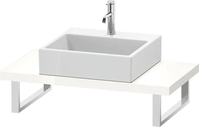 Duravit Konsole „L-Cube“ in Weiß Hochglanz