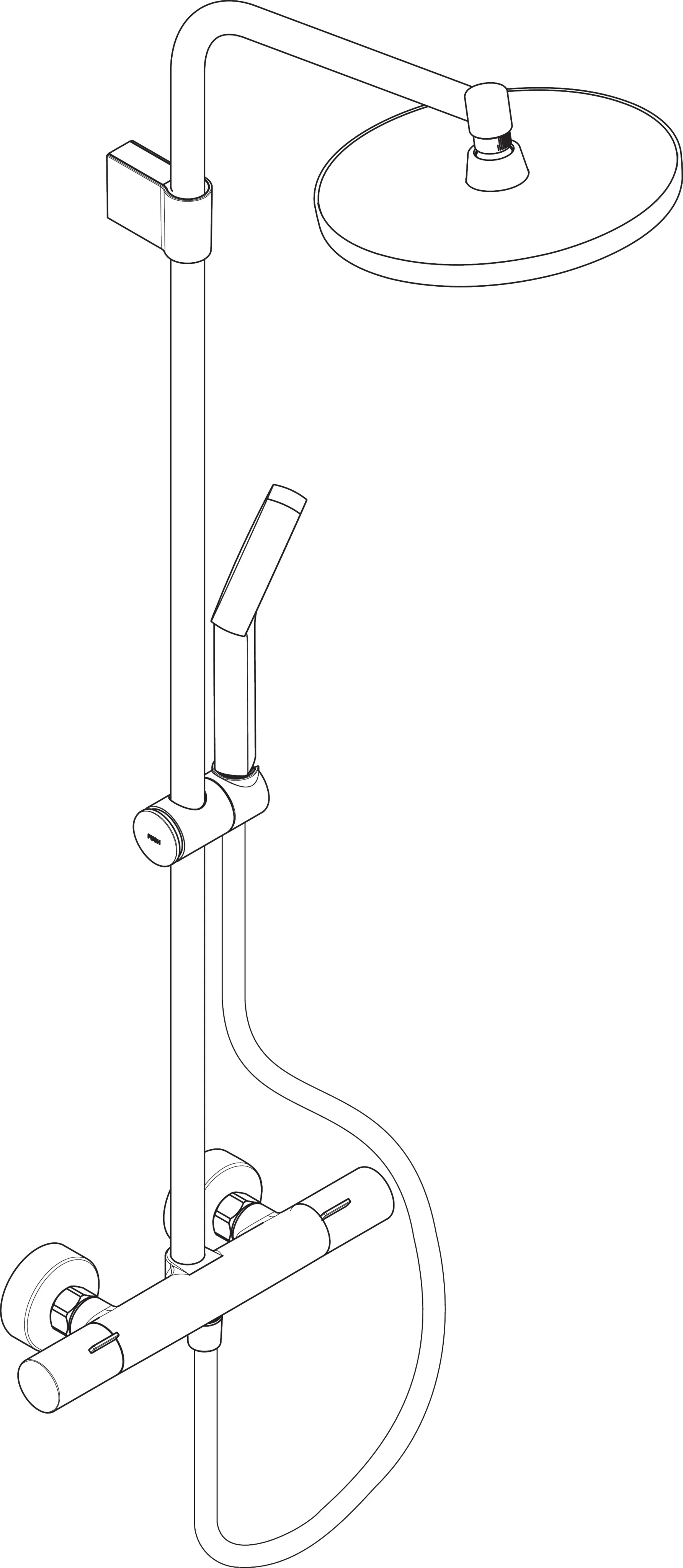 Hansgrohe Activera S Showerpipe 240 1jet EcoSmart+ mit Ecostat Fine Varia, Chrom Hansgrohe Activera S Showerpipe 240 1jet EcoSmart+ mit Ecostat Fine Varia, Chrom