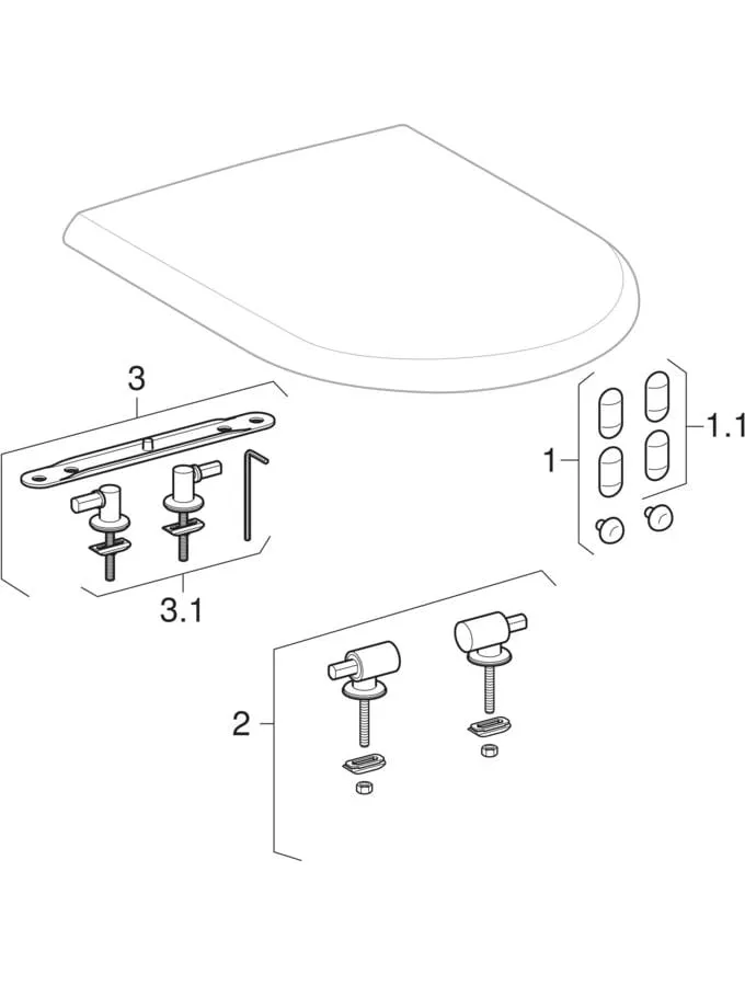 Stand-Tiefspül-WC für Kombination mit Spülkasten „iCon“ 35,5 × 40 cm ohne Spülrand, Befestigung verdeckt Stand-Tiefspül-WC für Kombination mit Spülkasten „iCon“ 35,5 × 40 cm ohne Spülrand, Befestigung verdeckt