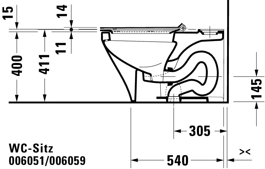 Duravit WC-Sitz „DuraStyle“ 35,9 × 48,9 × 5,4 cm