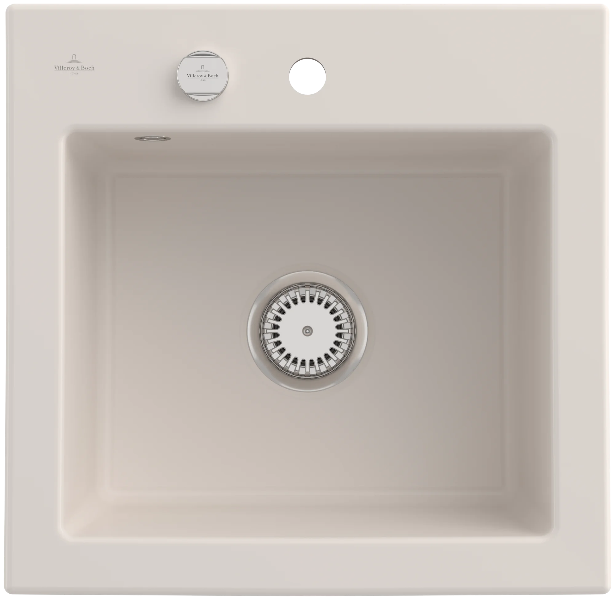 Villeroy & Boch Subway 50 S Einbauspüle, 525 x 510 mm, Keramik, Crema CeramicPlus Villeroy & Boch Subway 50 S Einbauspüle, 525 x 510 mm, Keramik, Crema CeramicPlus