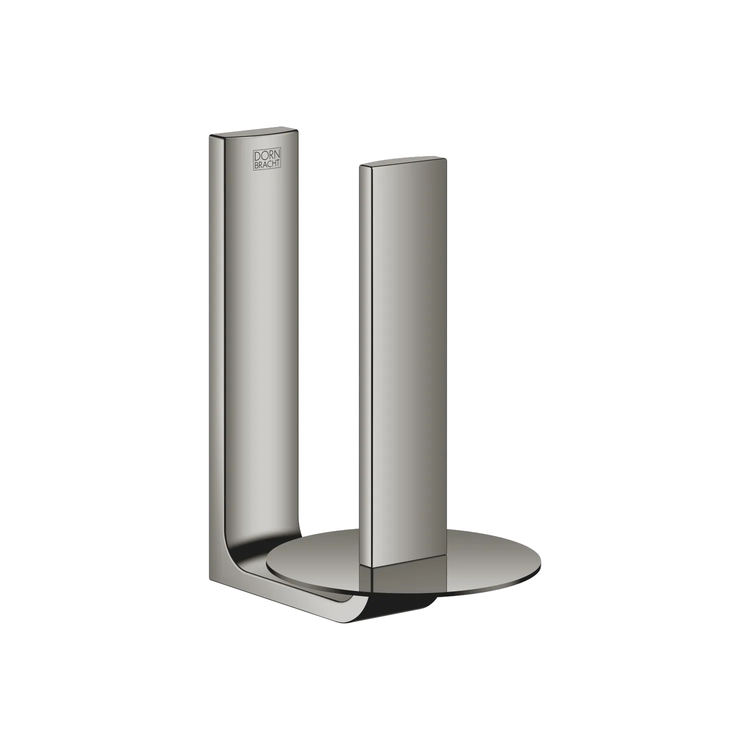 Dornbracht Reserve-Papierrollenhalter SERIENSPEZIFISCH Dark Chrome - Stichmaß 61 mm, Breite 90 mm, Höhe 155 mm, Ausladung 130 mm