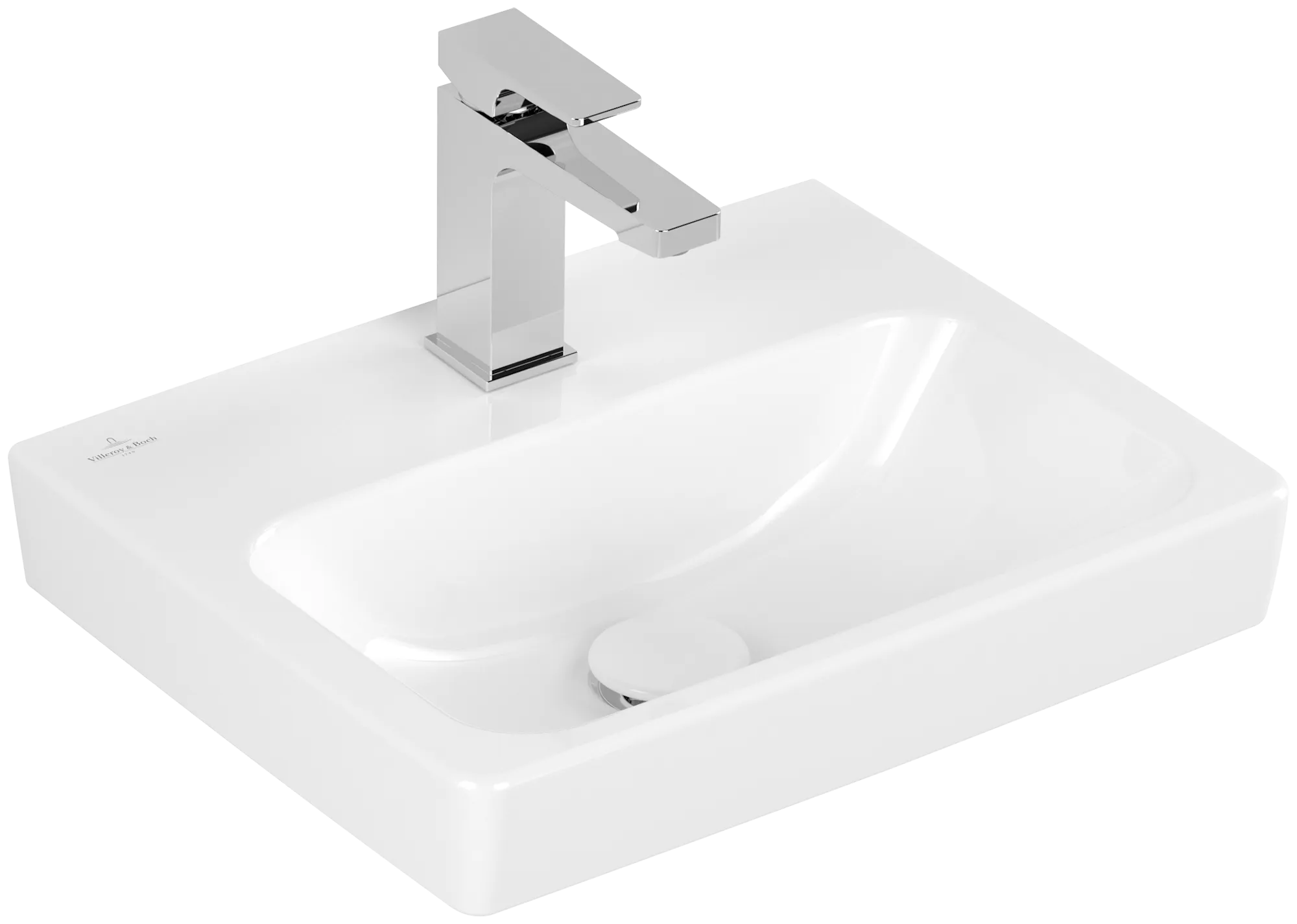 Villeroy & Boch Architectura Handwaschbecken 450x365 mm Rechteck Weiß Alpin CeramicPlus