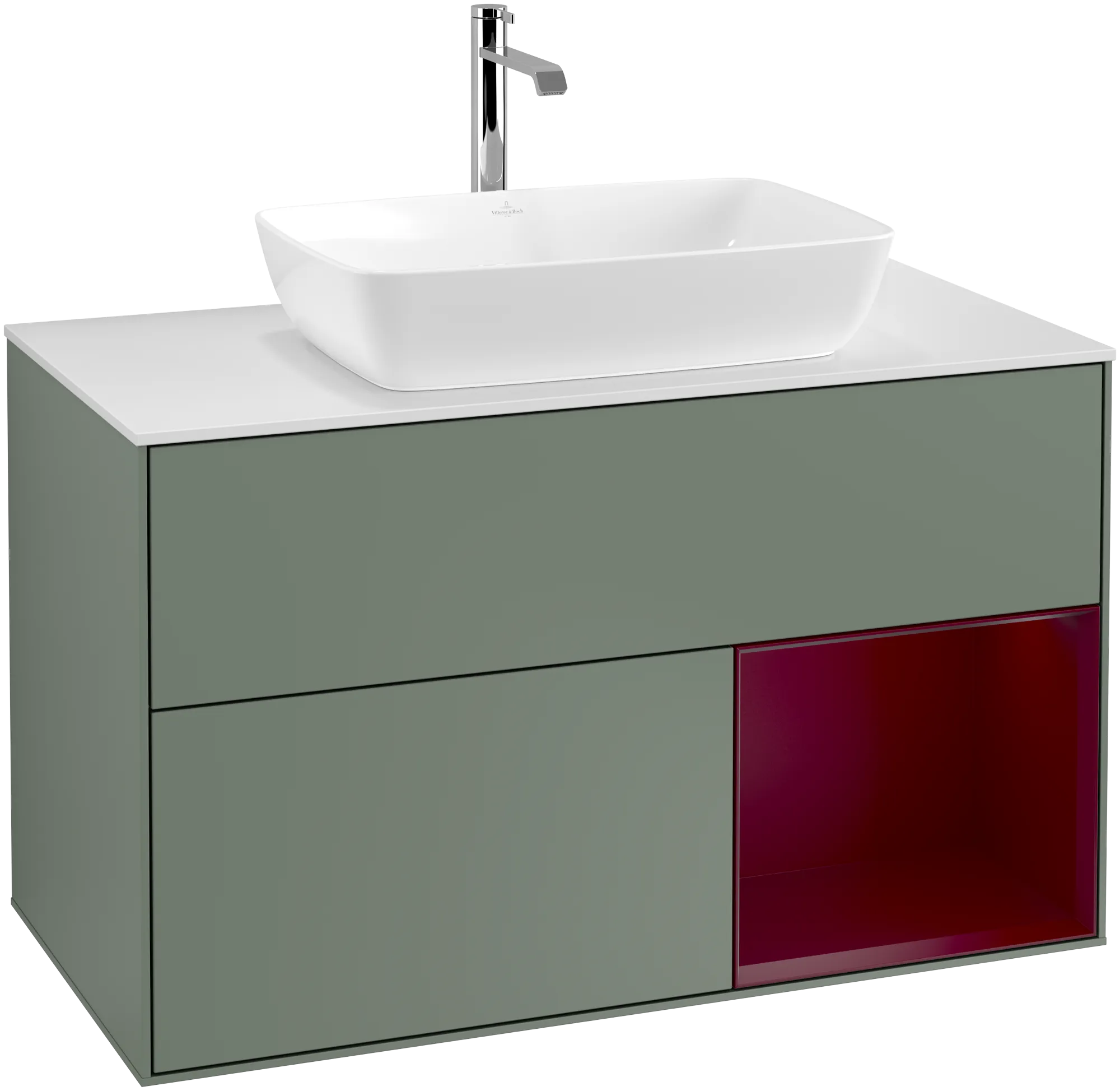 Villeroy & Boch Finion Waschbeckenunterschrank G78 1000x603x501mm Olive Matt Lacquer