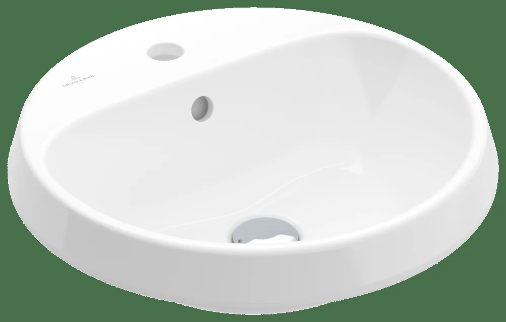 Villeroy & Boch Architectura Einbauwaschbecken 450x450mm Rund 1HL. m ÜL US n gl weAlpin