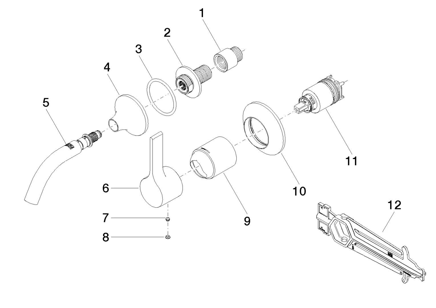 Dornbracht VAIA Waschtisch-Wand-Einhandbatterie ohne Ablaufgarnitur Chrom 36867809 Dornbracht VAIA Waschtisch-Wand-Einhandbatterie ohne Ablaufgarnitur Chrom 36867809