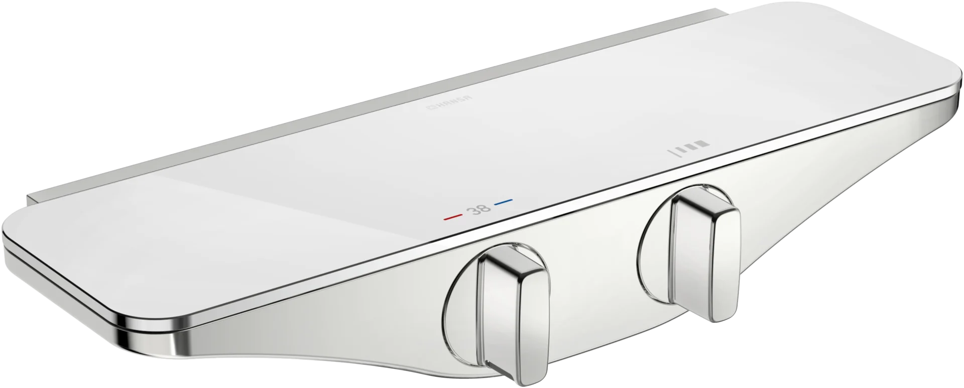 HansaEMOTION Duscharmatur Wandmontage Thermostat Chrom/Weiss DN15 HansaEMOTION Duscharmatur Wandmontage Thermostat Chrom/Weiss DN15