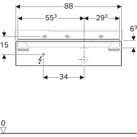 Geberit Waschtischunterschrank „Xeno2“ weiß / lackiert hochglänzend Geberit Waschtischunterschrank „Xeno2“ weiß / lackiert hochglänzend