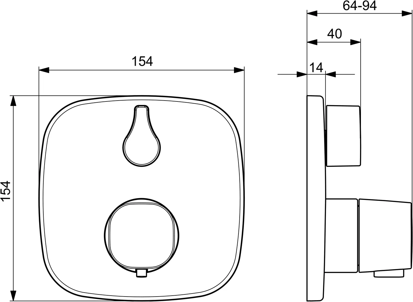 HansaLIVING Duscharmatur Fertigmontageset für Brausebatterie 8113 Rosette soft edge Chrom HansaLIVING Duscharmatur Fertigmontageset für Brausebatterie 8113 Rosette soft edge Chrom