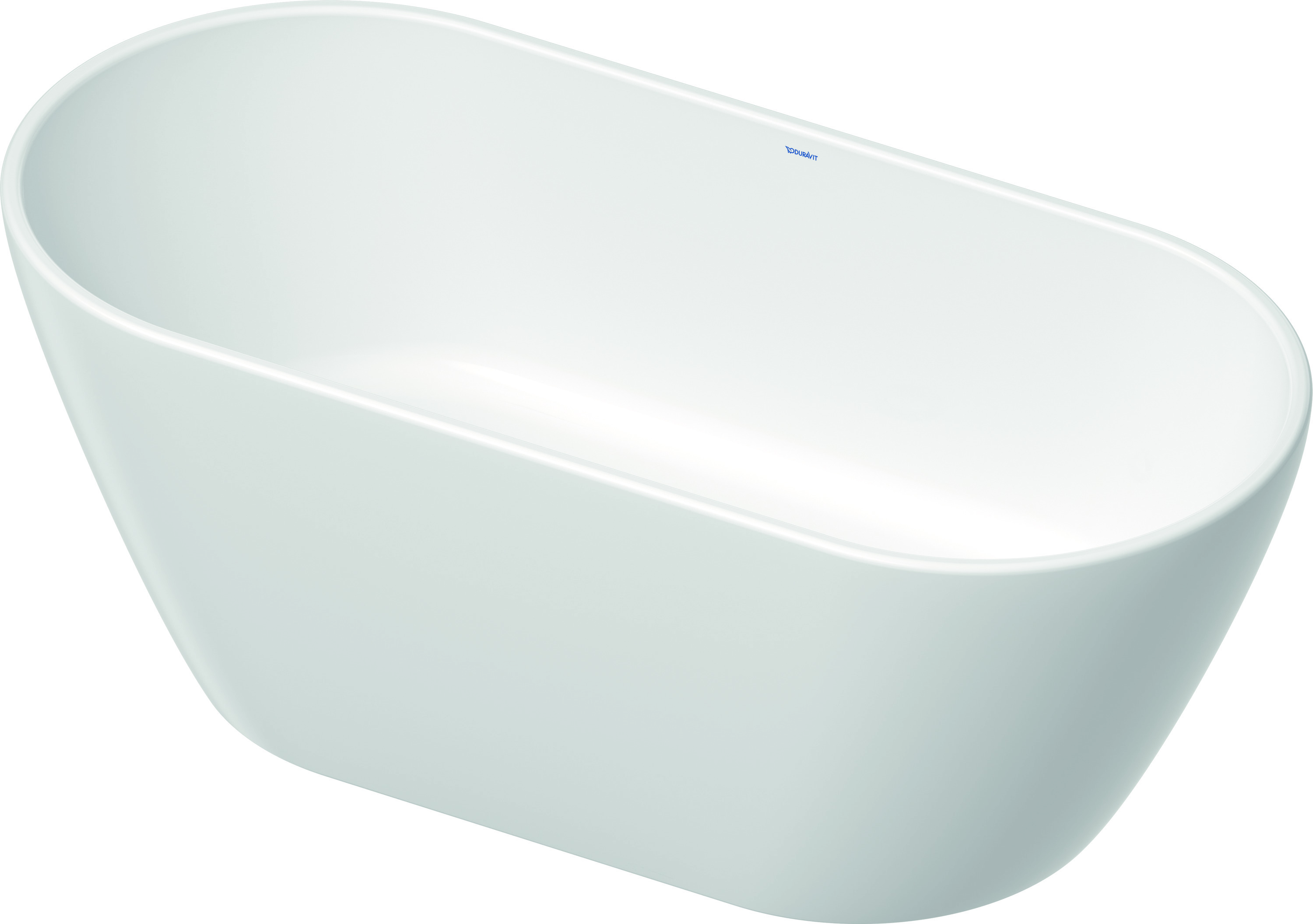 Duravit Badewanne „D-Neo“ freistehend oval 160 × 75 cm, ohne Überlauf, Mittelablauf 