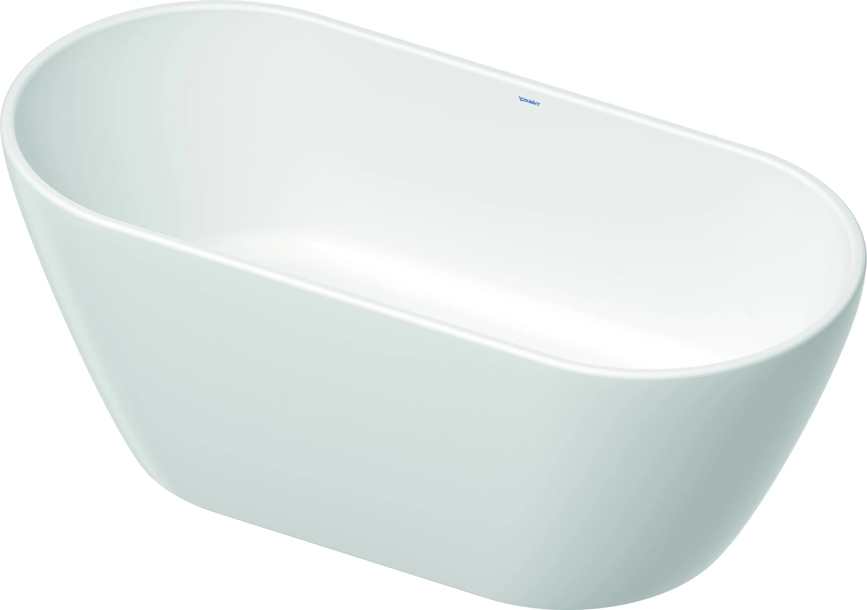 Duravit Badewanne „D-Neo“ freistehend oval 160 × 75 cm, Mittelablauf ohne Überlauf