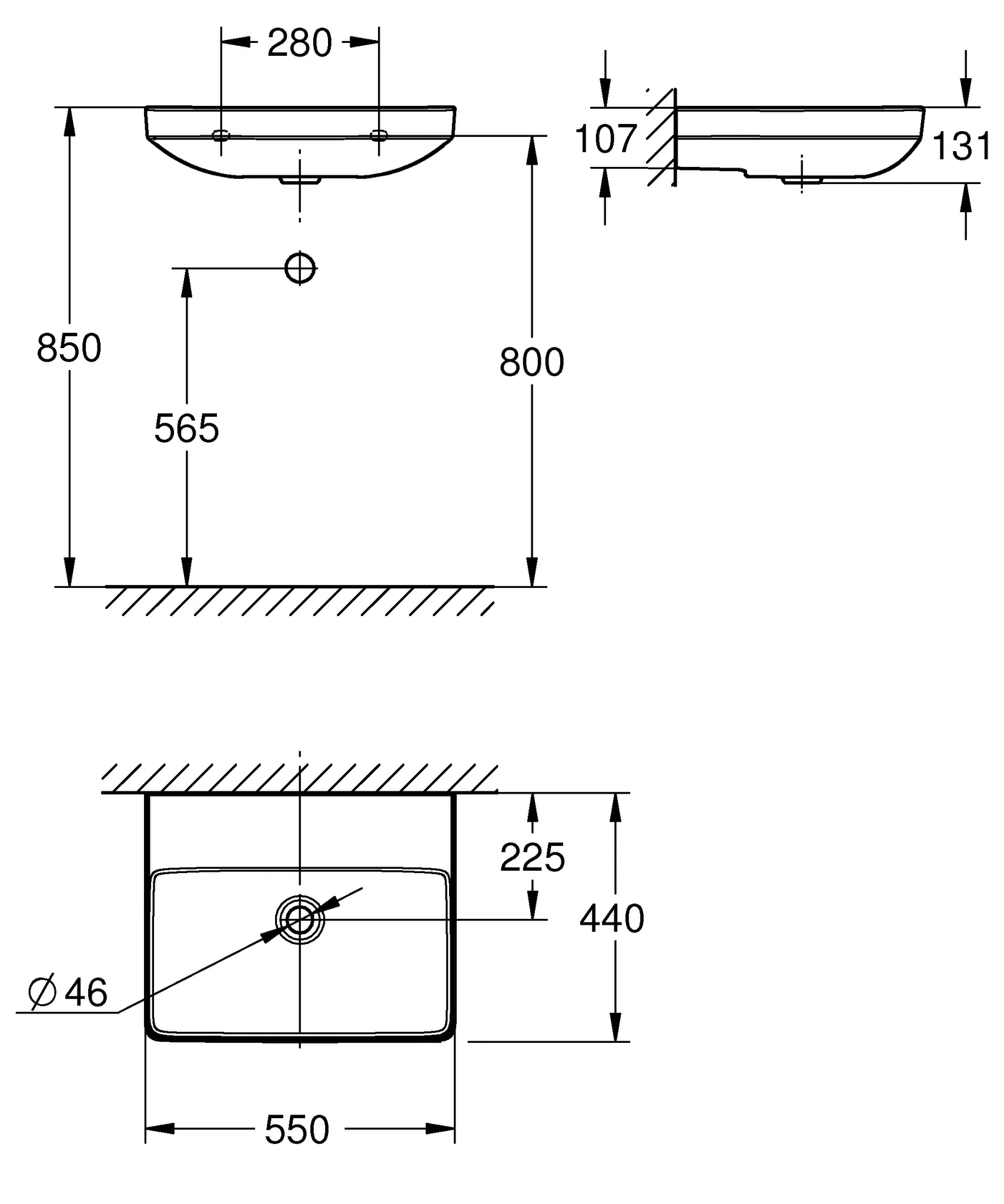 Waschbecken „Euro Keramik“ Waschbecken „Euro Keramik“