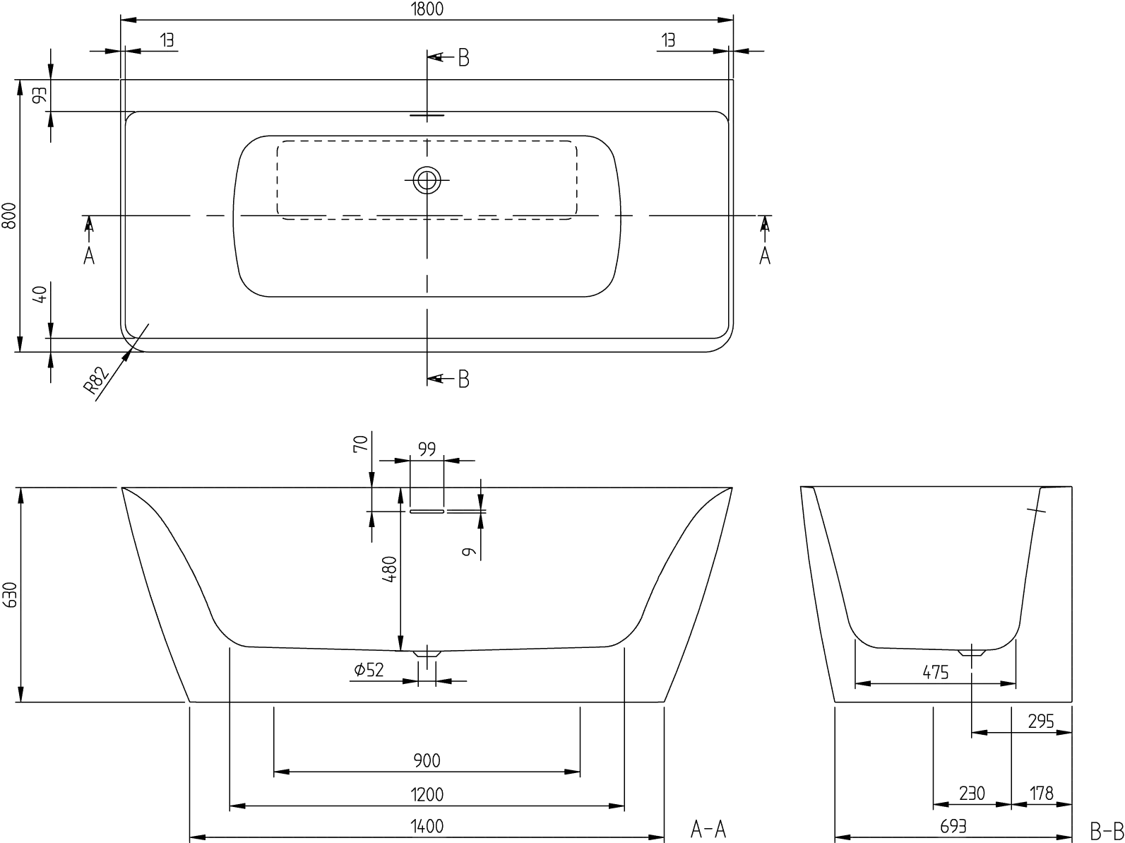 Subway 3.0, Badewanne, Maße: 1800 x 800 mm, Vorwand-Badewanne, rechte Ausführung, Quaryl, Inhalt (L) inkl. 1 Pers.: 219, im Lieferumfang: 1 x Vorwand-Badewanne, 1 x Passender Ab- und Überlauf. Der Ablaufdeckel ist passend zur Wannenfarbe, der Überlauf is