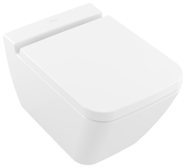 Wand-Tiefspül-WC DirectFlush „Finion“ 37,5 × 35 cm in Weiß Alpin mit CeramicPlus, ohne Spülrand