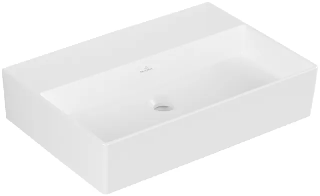 Villeroy & Boch Wandwaschtisch aus TitanCeram geschliffen „Memento 2.0“ 600 × 420 × 135 mm, ohne Hahnlochbohrung in Stone White Villeroy & Boch Wandwaschtisch aus TitanCeram geschliffen „Memento 2.0“ 600 × 420 × 135 mm, ohne Hahnlochbohrung in Stone White