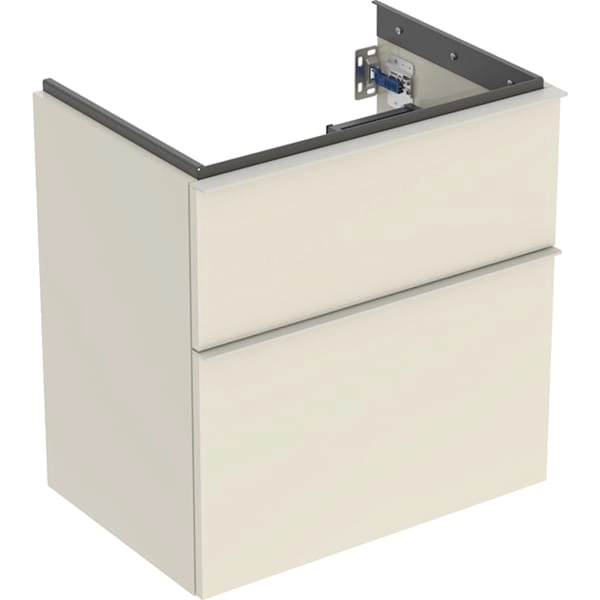 Geberit Waschtischunterschrank „iCon“ sand-grau / lackiert hochglänzend