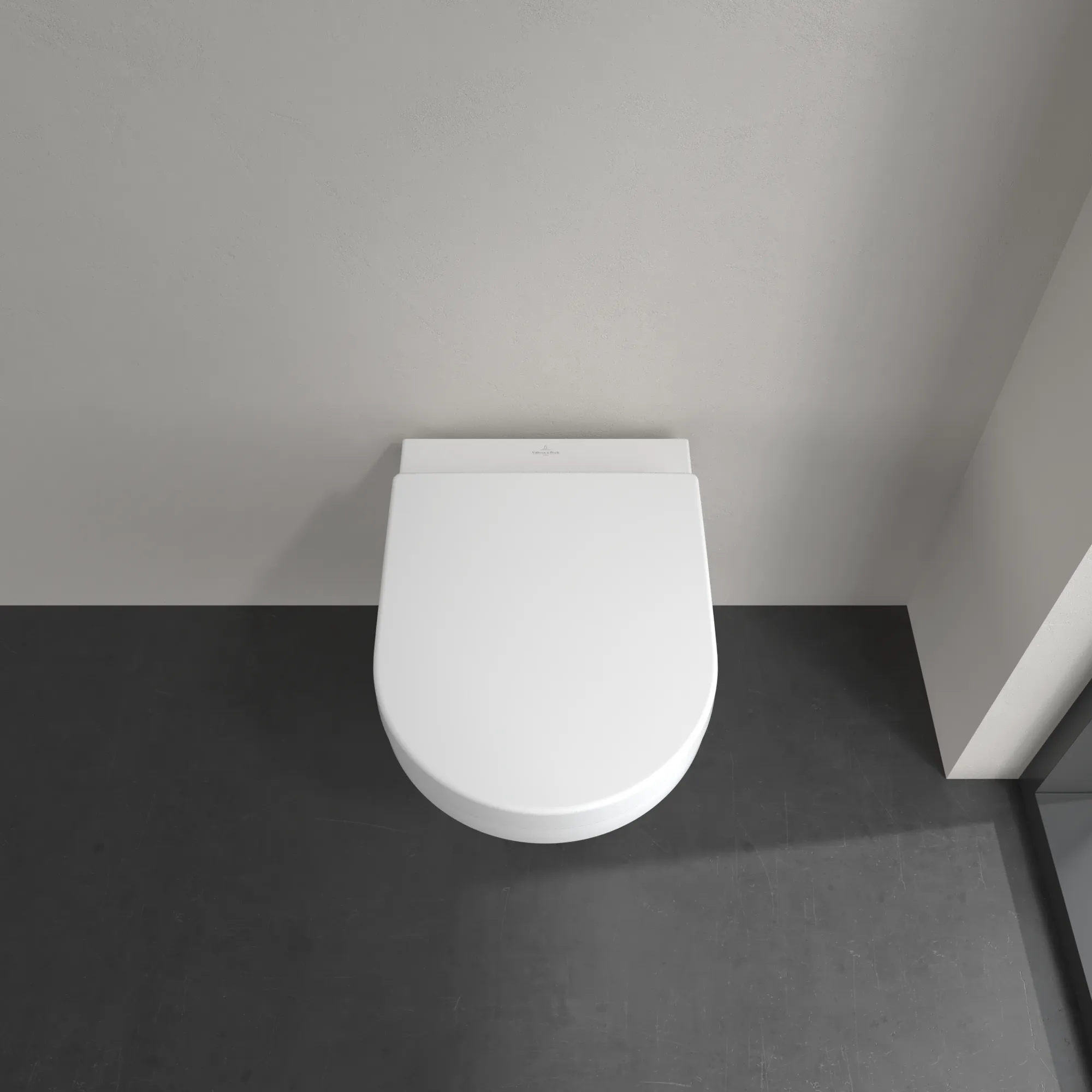 Villeroy & Boch Architectura Tiefspül-WC spülrandlos, Rund, Weiß Alpin CeramicPlus, 370x530 mm, Höhe 355 mm, wandhängend Villeroy & Boch Architectura Tiefspül-WC spülrandlos, Rund, Weiß Alpin CeramicPlus, 370x530 mm, Höhe 355 mm, wandhängend