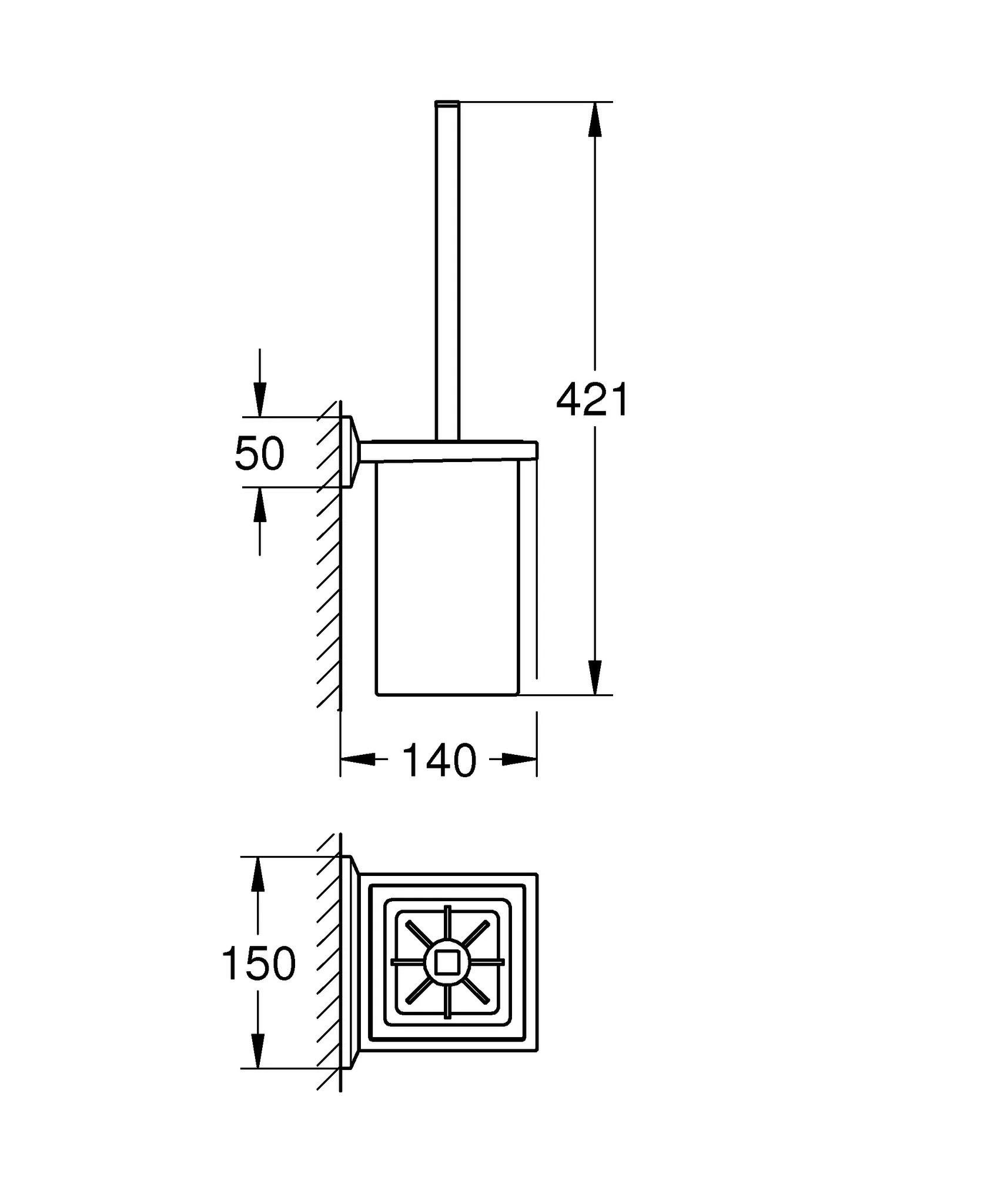 Toilettenbürstengarnitur Allure Brilliant 40900 Toilettenbürstengarnitur Allure Brilliant 40900