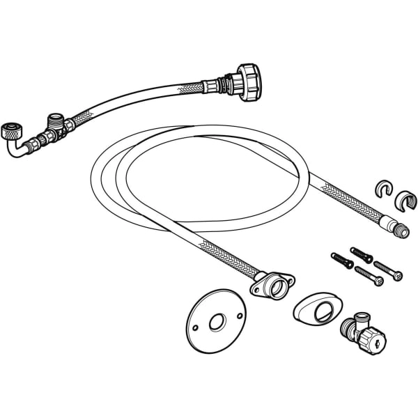 Wasseranschlussset für UP-Spülkästen 12 cm / 15 cm, für AquaClean Tuma WC-Aufsätze Wasseranschlussset für UP-Spülkästen 12 cm / 15 cm, für AquaClean Tuma WC-Aufsätze